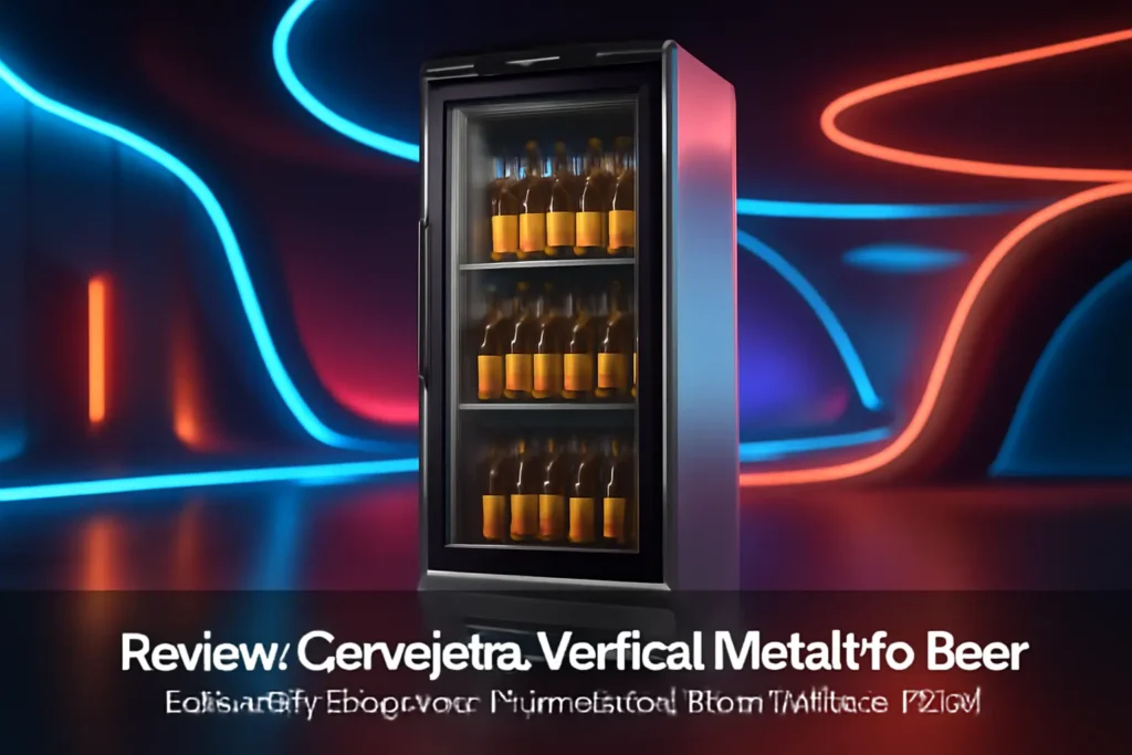 Cervejeira Vertical Metalfrio Beer Maxx 300 Porta Glass Viewer 287L Aço Inox VN28TP 220V