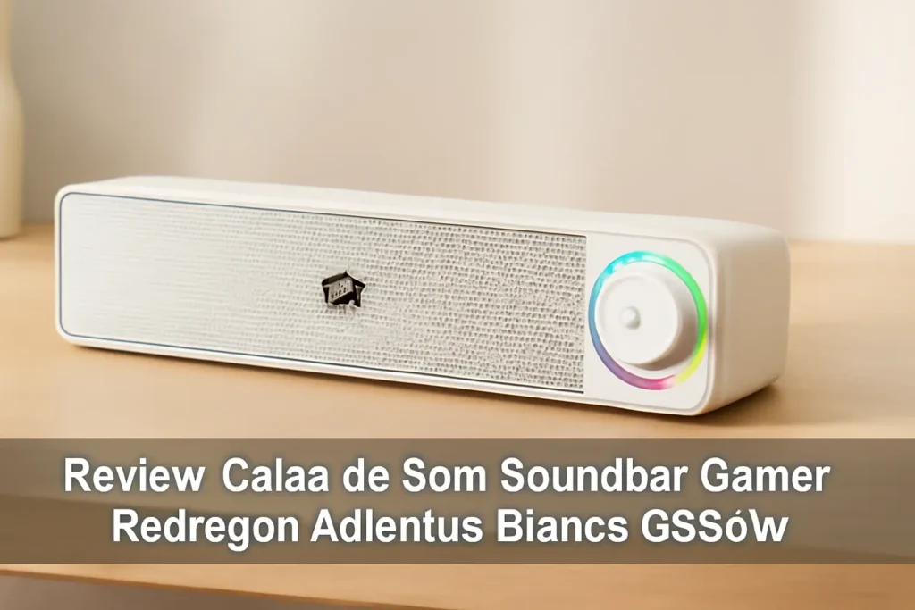 Caixa de Som Soundbar Gamer Redragon Adiemus Branco GS560W