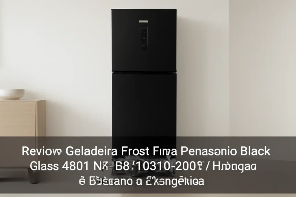Geladeira Frost Free Panasonic Black Glass 480 L NR-BB71GVFB 220V: Inovação e Eficiência Energética