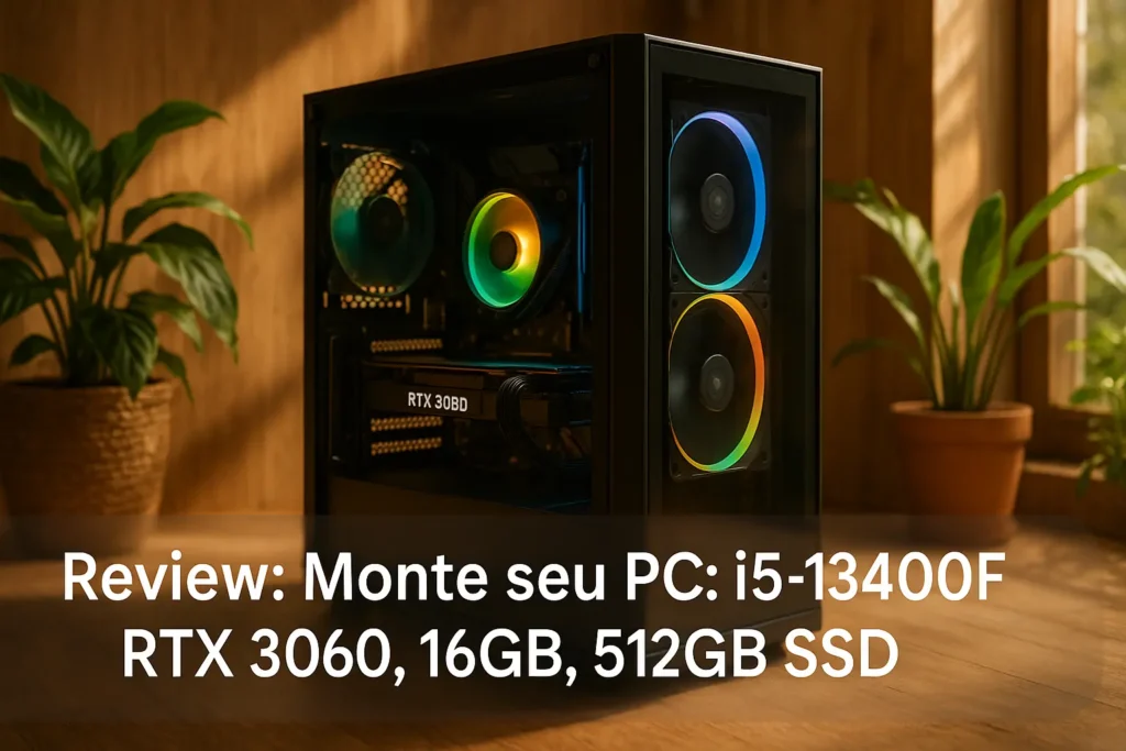 Monte seu PC: i5-13400F, RTX 3060, 16GB, 512GB SSD