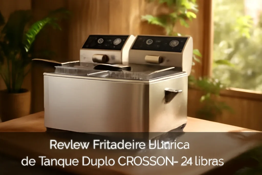 Fritadeira Elétrica de Tanque Duplo CROSSON - 26 Libras