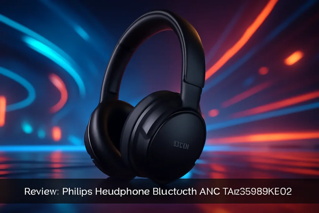 Philips Headphone Bluetooth ANC TAH6506BK/00: Cancelamento de Ruído Ativo e Conforto