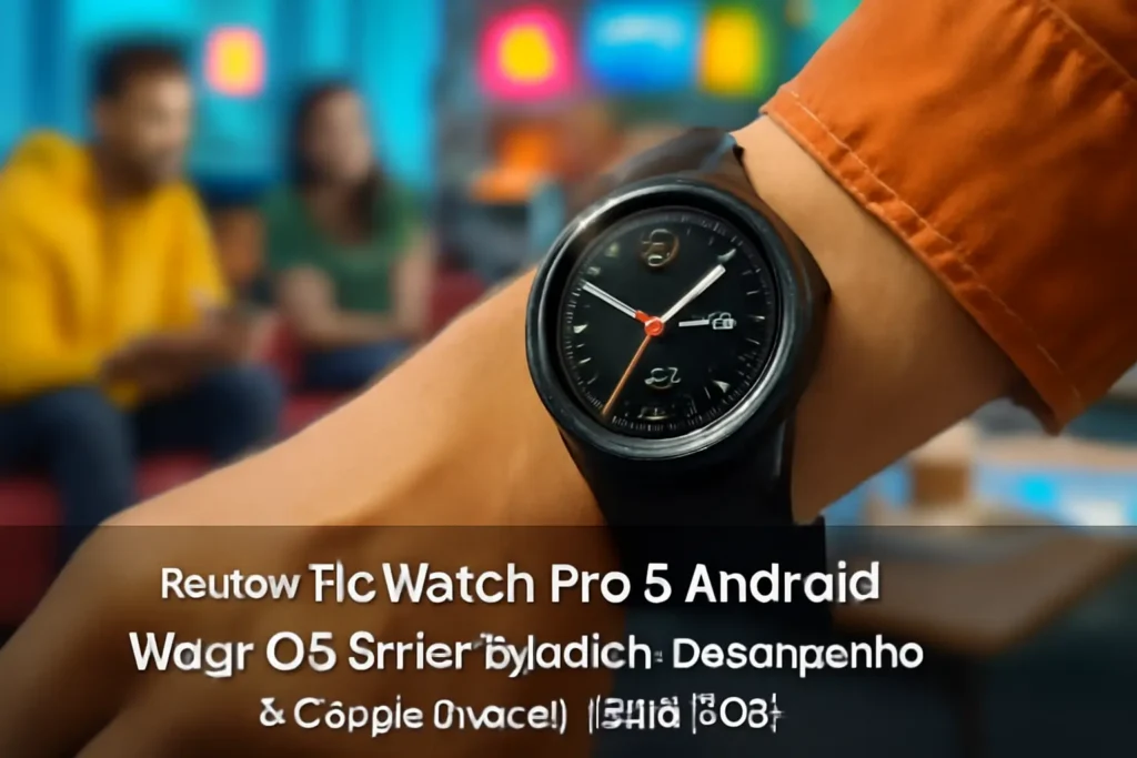 TicWatch Pro 5 Android Wear OS Smartwatch: Desempenho e Conectividade Imbatíveis
