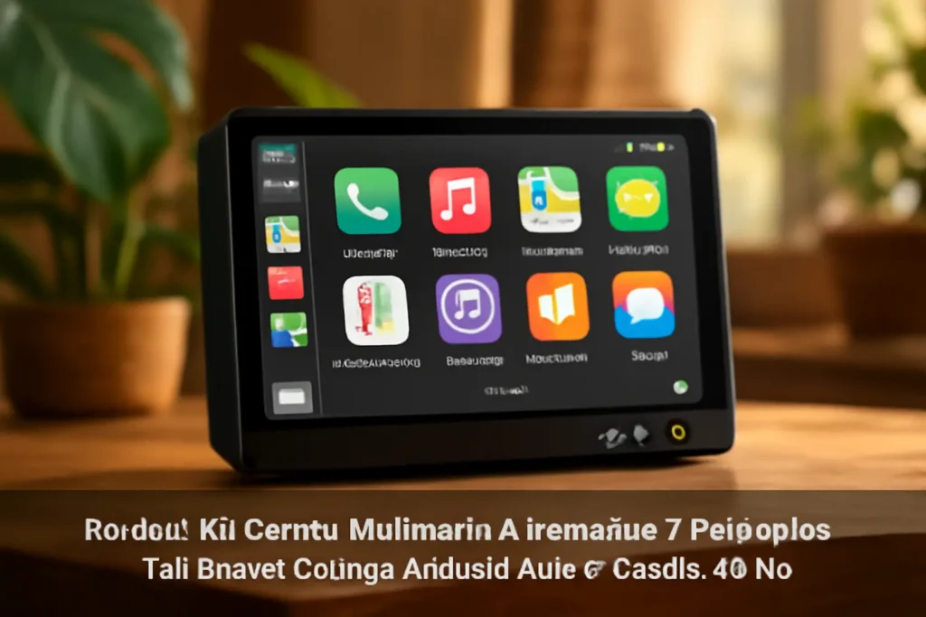 Kit Central Multimídia Automotivo 7 Polegadas Full Touch: CarPlay, Android Auto e Câmera de Ré