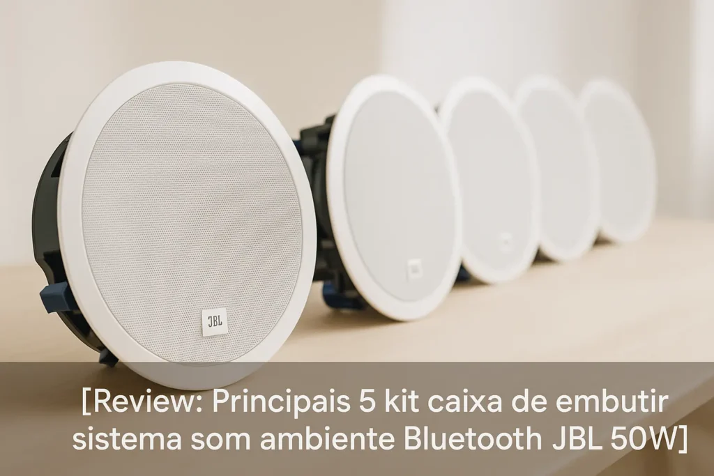 Principais 5 kit caixa de embutir sistema som ambiente bluetooth JBL 50w