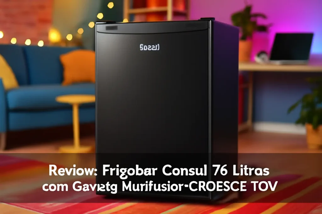 Frigobar Consul 76 Litros com Gaveta Multiuso - CRC08CB 110V: Compacto e Eficiente