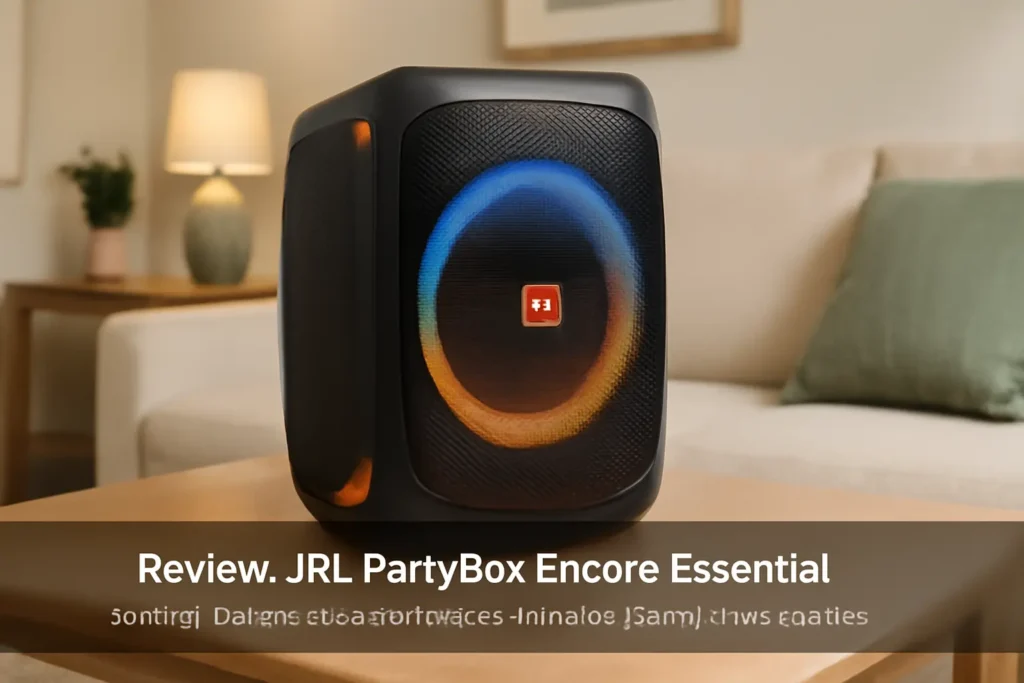 JBL Partybox Encore Essential: Som de 100W com Luzes Dinâmicas e Design à Prova de Respingo