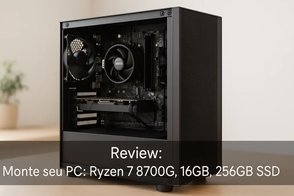 Monte seu PC: Ryzen 7 8700G, 16GB, 256GB SSD