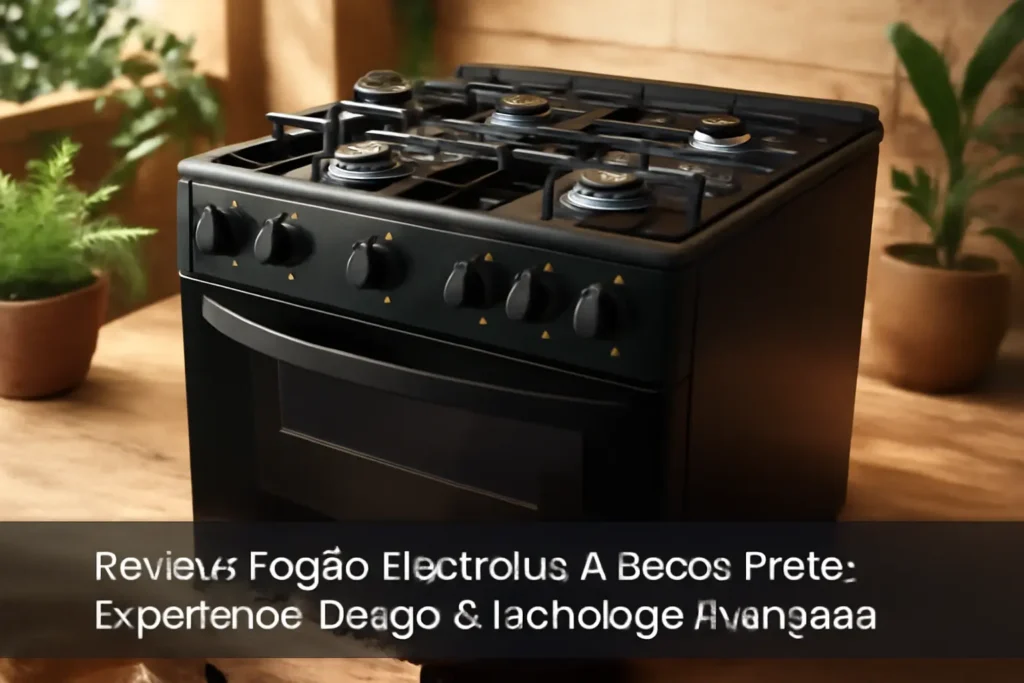 Fogão Electrolux 4 Bocas Preto Experience: Design e Tecnologia Avançada