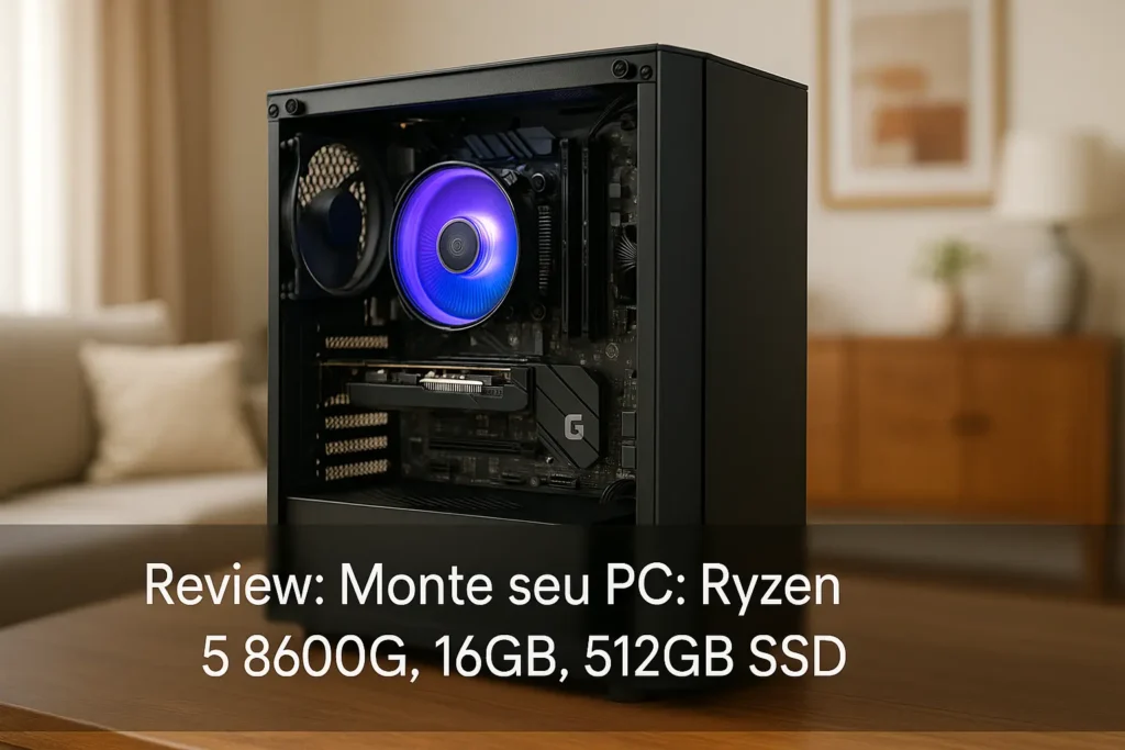 Monte seu PC: Ryzen 5 8600G, 16GB, 512GB SSD