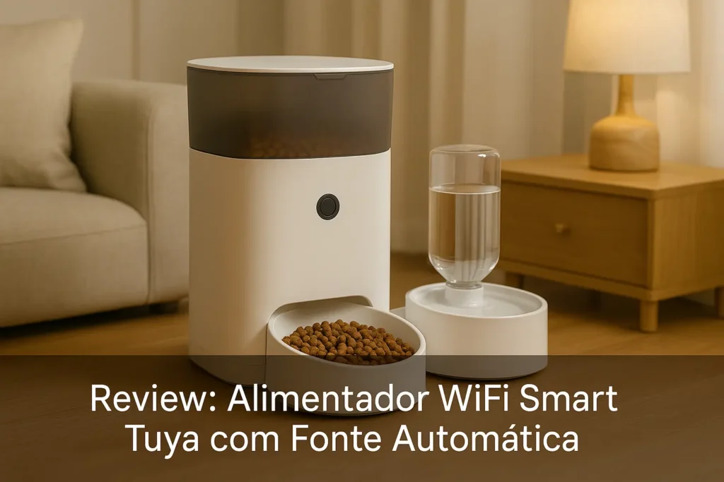 Alimentador Wifi Smart Tuya com Fonte Automática