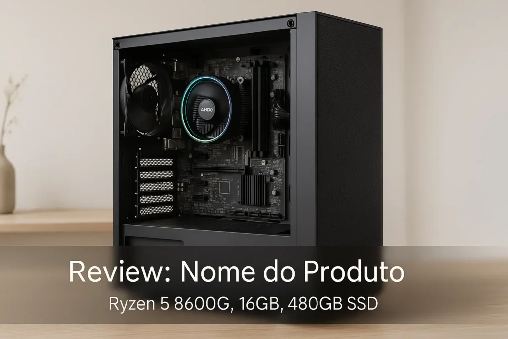 Monte seu PC: Ryzen 5 8600G, 16GB, 480GB SSD