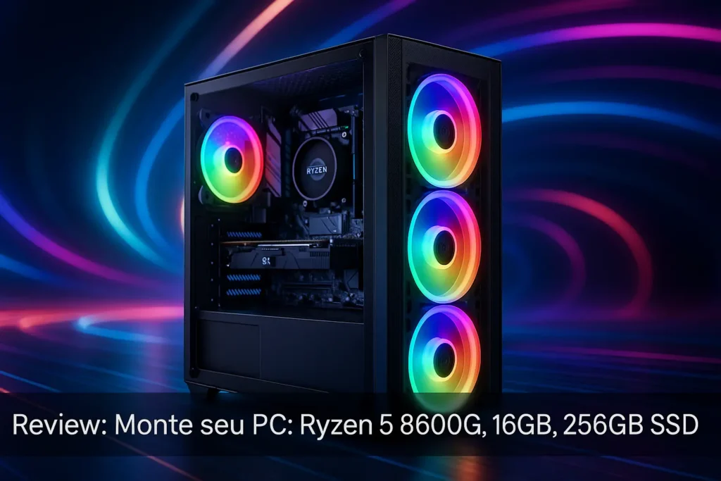 Monte seu PC: Ryzen 5 8600G, 16GB, 256GB SSD