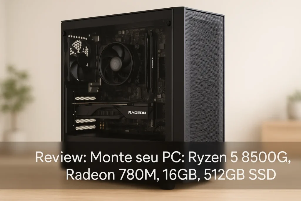 Monte seu PC: Ryzen 5 8500G, Radeon 780M, 16GB, 512GB SSD