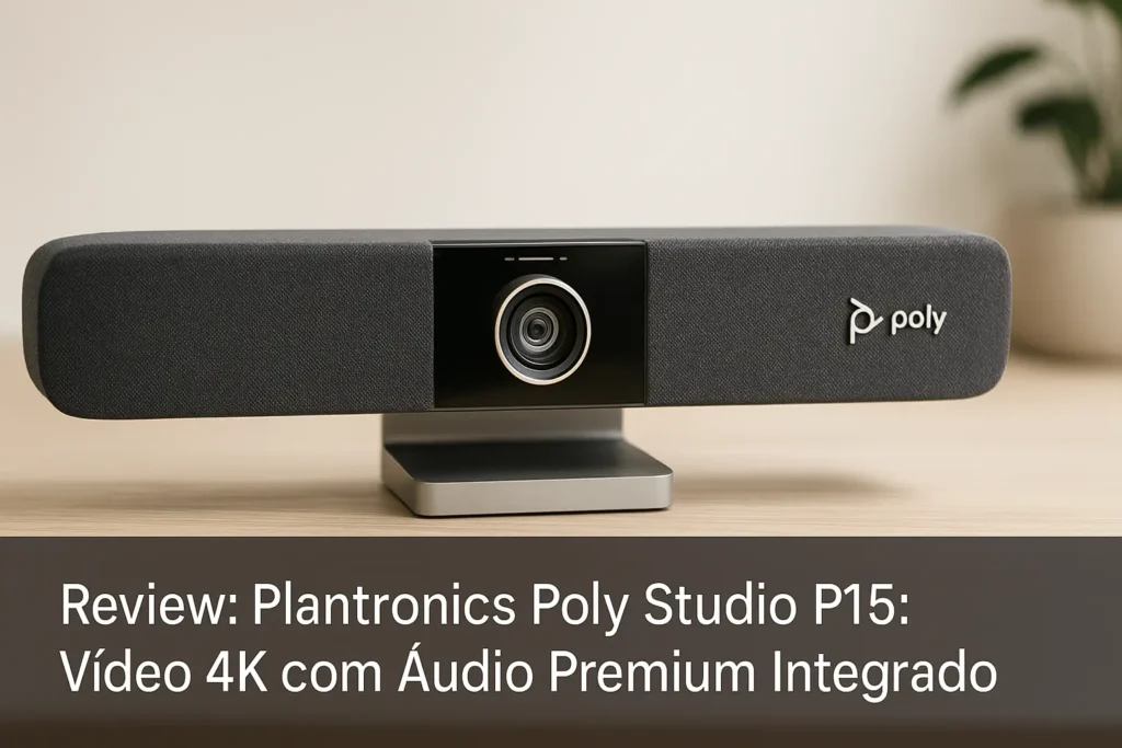Plantronics Poly Studio P15: Vídeo 4K com Áudio Premium Integrado