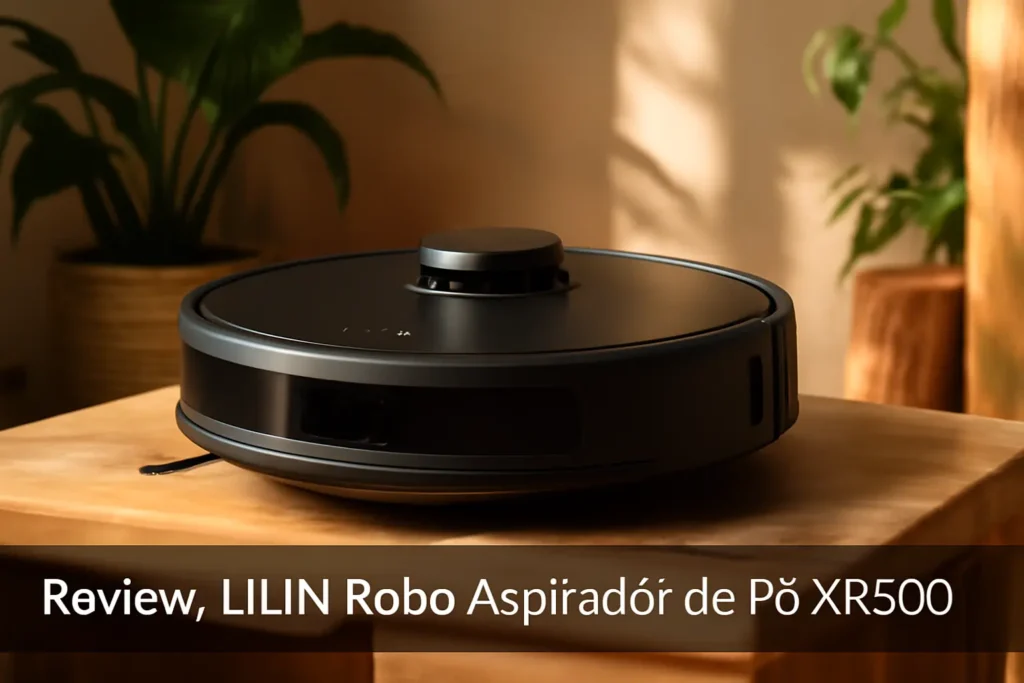 LILIN Robô Aspirador de Pó XR500: Navegação Lidar e Funcionalidade 2 em 1