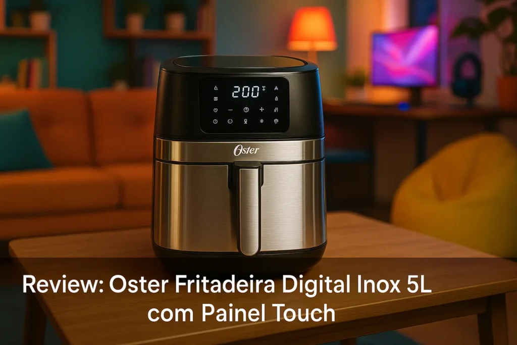 Oster Fritadeira Digital Inox 5L com Painel Touch
