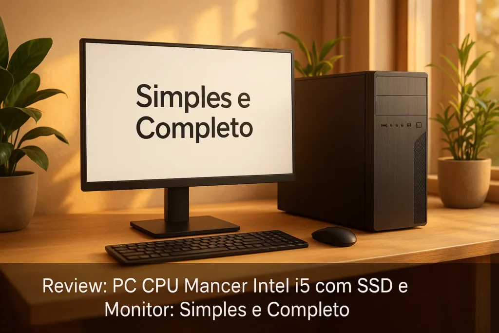 PC CPU Mancer Intel i5 com SSD e Monitor: Simples e Completo