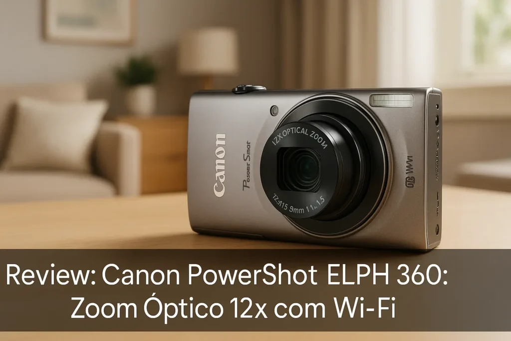 Canon PowerShot ELPH 360: Zoom Óptico 12x com Wi-Fi