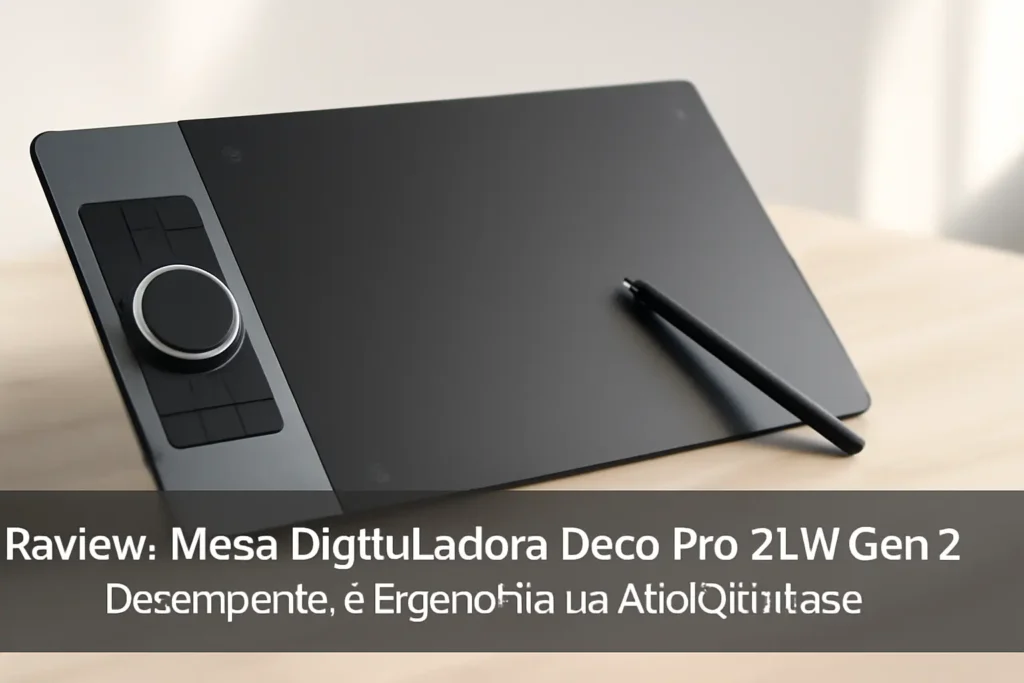 Mesa Digitalizadora Deco Pro XLW Gen 2 - Desempenho e Ergonomia de Alta Qualidade