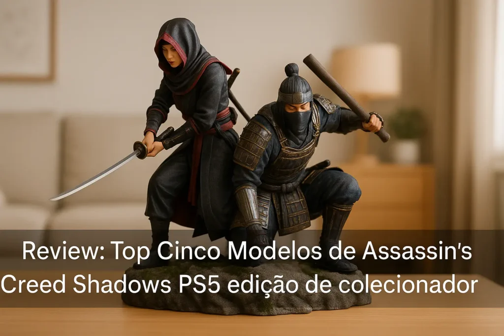 Top Cinco Modelos de Assassins Creed Shadows PS5 edição de colecionador