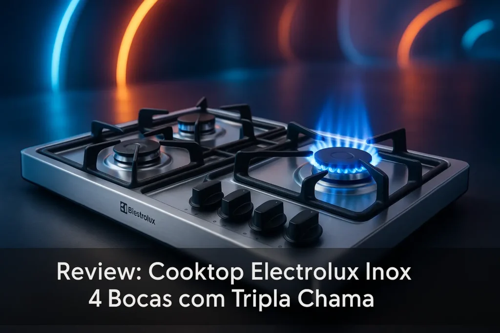 Cooktop Electrolux Inox 4 Bocas com Tripla Chama