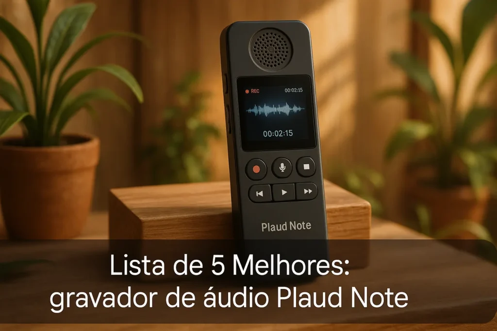 Lista de 5 Melhores: gravador de áudio plaud note