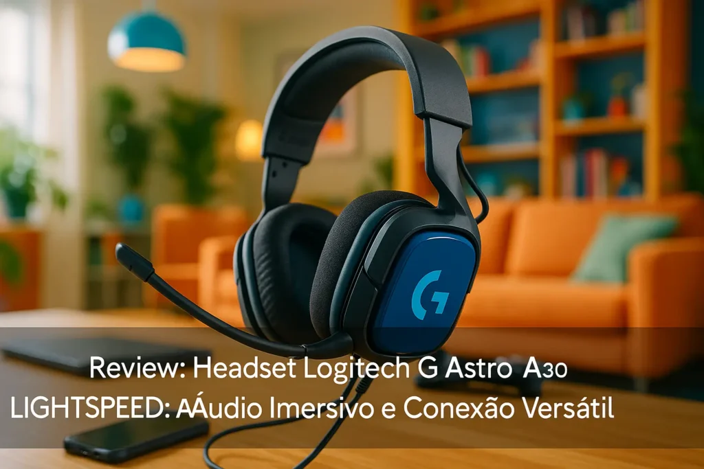 Headset Logitech G Astro A30 LIGHTSPEED: Áudio Imersivo e Conexão Versátil