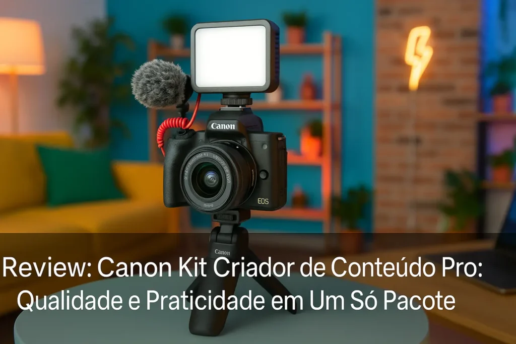 Canon Kit Criador de Conteúdo Pro: Qualidade e Praticidade em Um Só Pacote