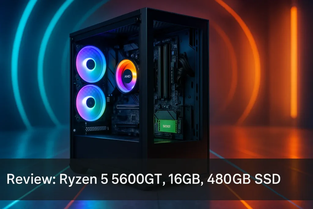 Monte seu PC: Ryzen 5 5600GT, 16GB, 480GB SSD