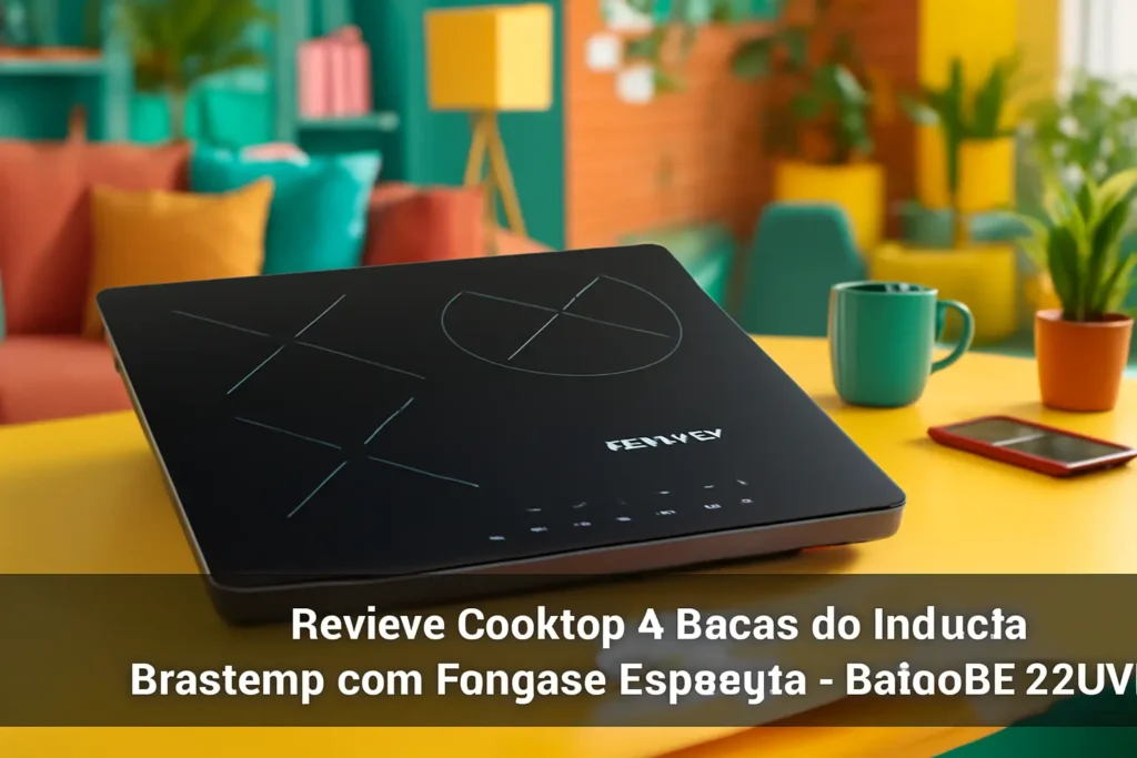 Cooktop 4 Bocas de Indução Brastemp com Funções Especiais - BDJ60BE 220V