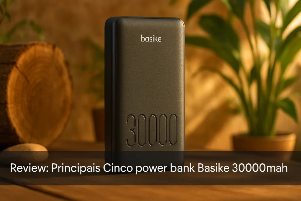 Principais Cinco power bank Basike 30000mah