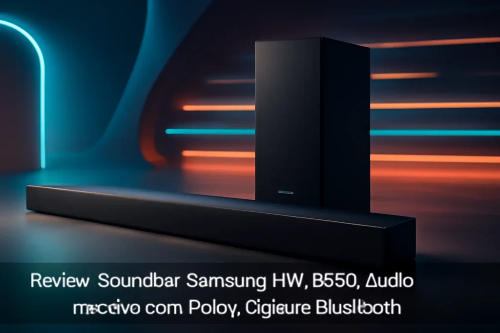 Soundbar Samsung HW-B550: Áudio Imersivo com Dolby Digital e Bluetooth