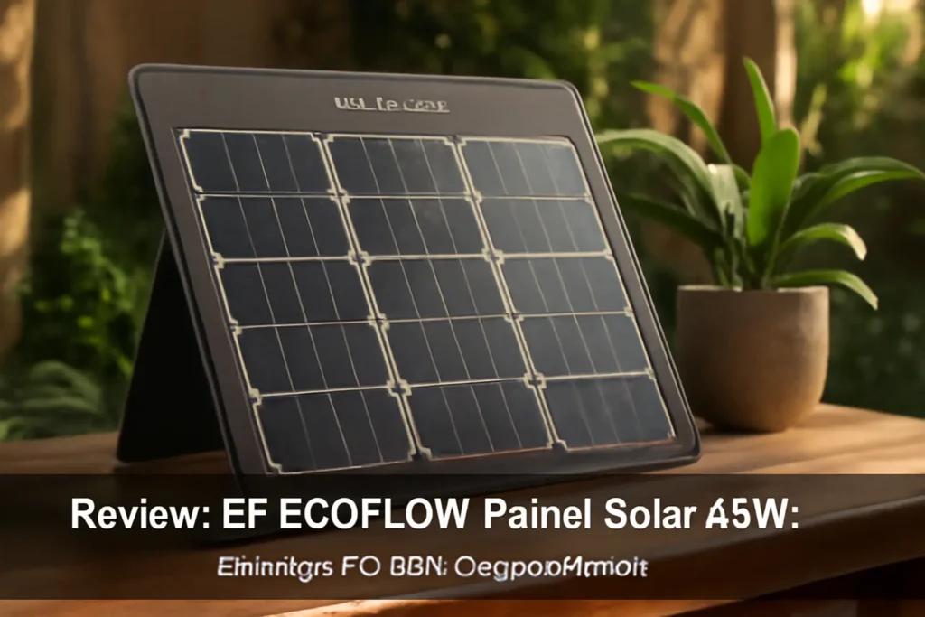 EF ECOFLOW Painel Solar 45W: Energia Portátil e Sustentável
