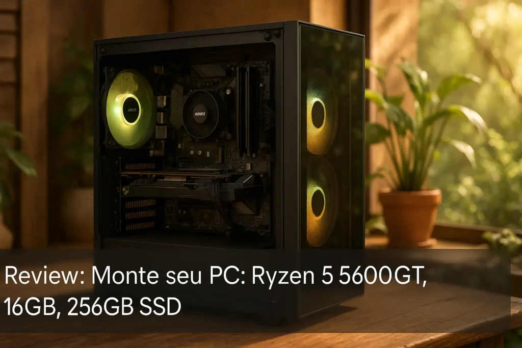 Monte seu PC: Ryzen 5 5600GT, 16GB, 256GB SSD