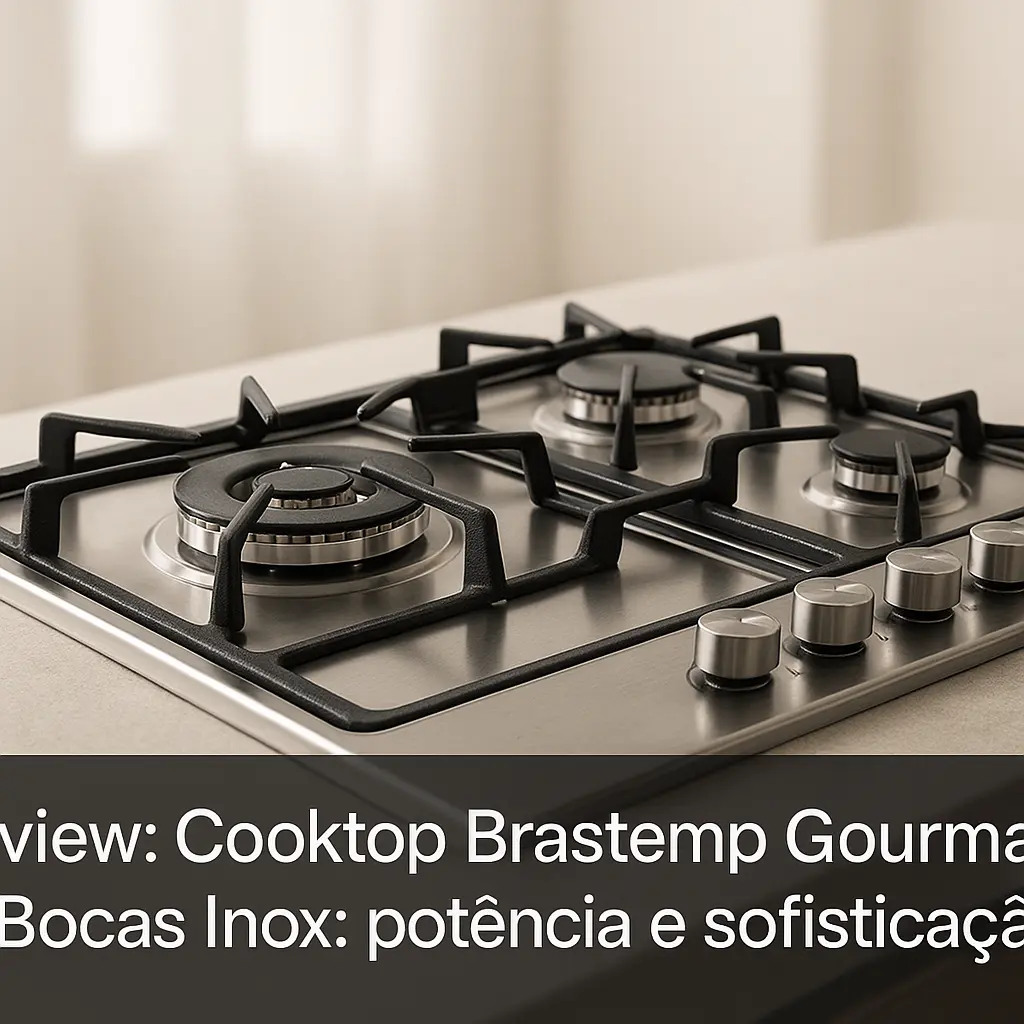 Cooktop Brastemp Gourmand 5 Bocas Inox: potência e sofisticação