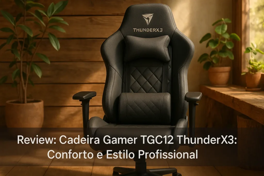 Cadeira Gamer TGC12 ThunderX3: Conforto e Estilo Profissional