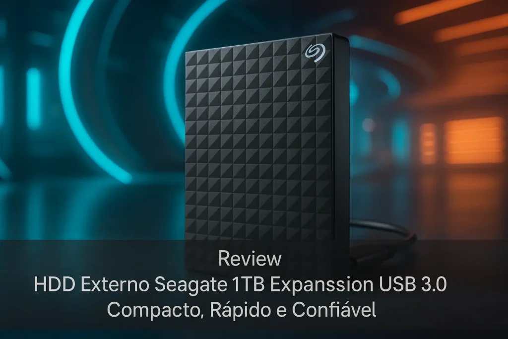 HDD Externo Seagate 1TB Expansion USB 3.0: Compacto, Rápido e Confiável