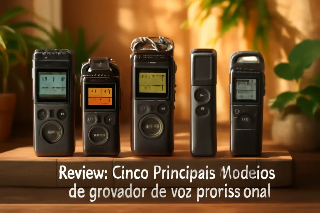 Cinco Principais Modelos de gravador de voz profissional