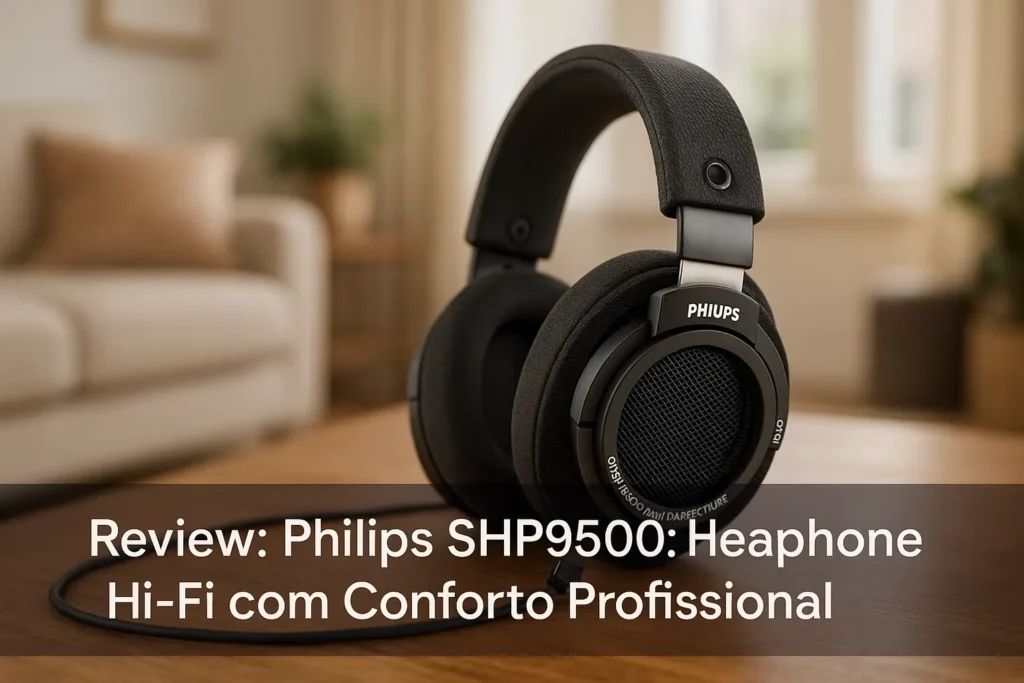Philips SHP9500: Headphone Hi-Fi com Conforto Profissional