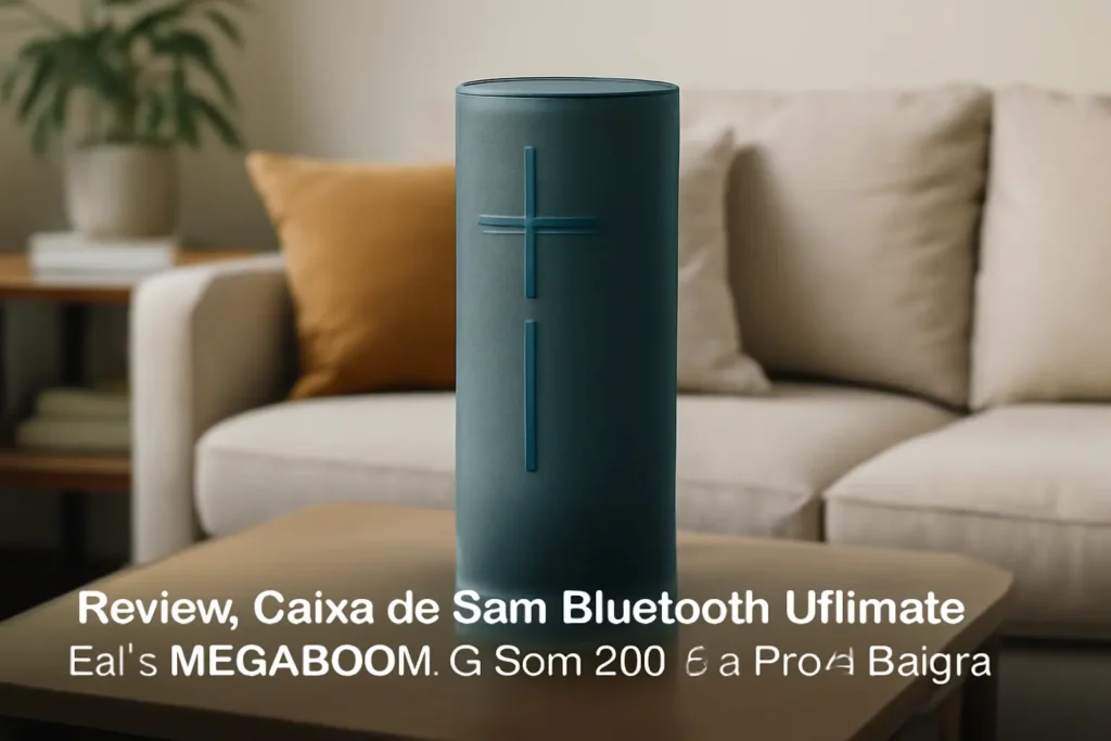 Caixa de Som Bluetooth Ultimate Ears MEGABOOM 3: Som 360º e À Prova D'Água