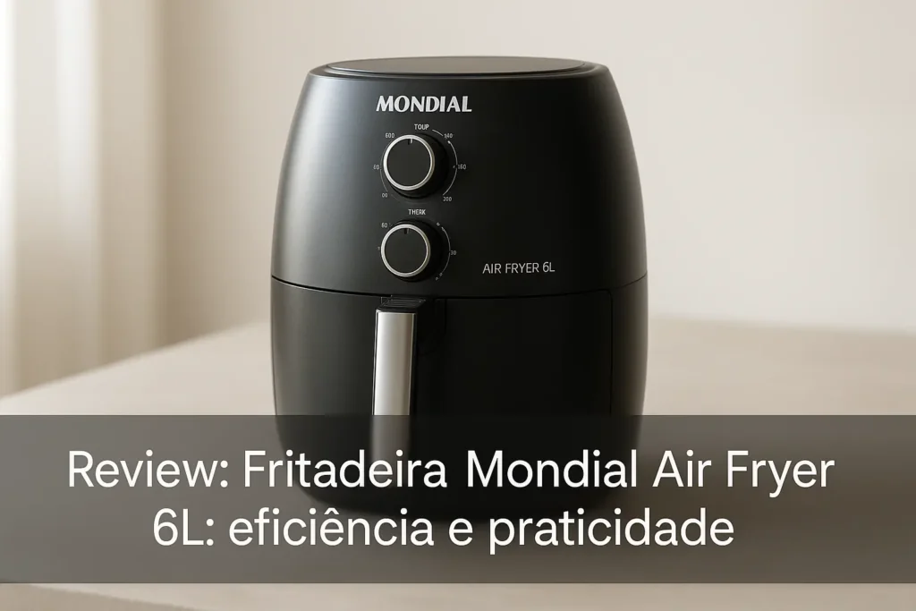 Fritadeira Mondial Air Fryer 6L: eficiência e praticidade