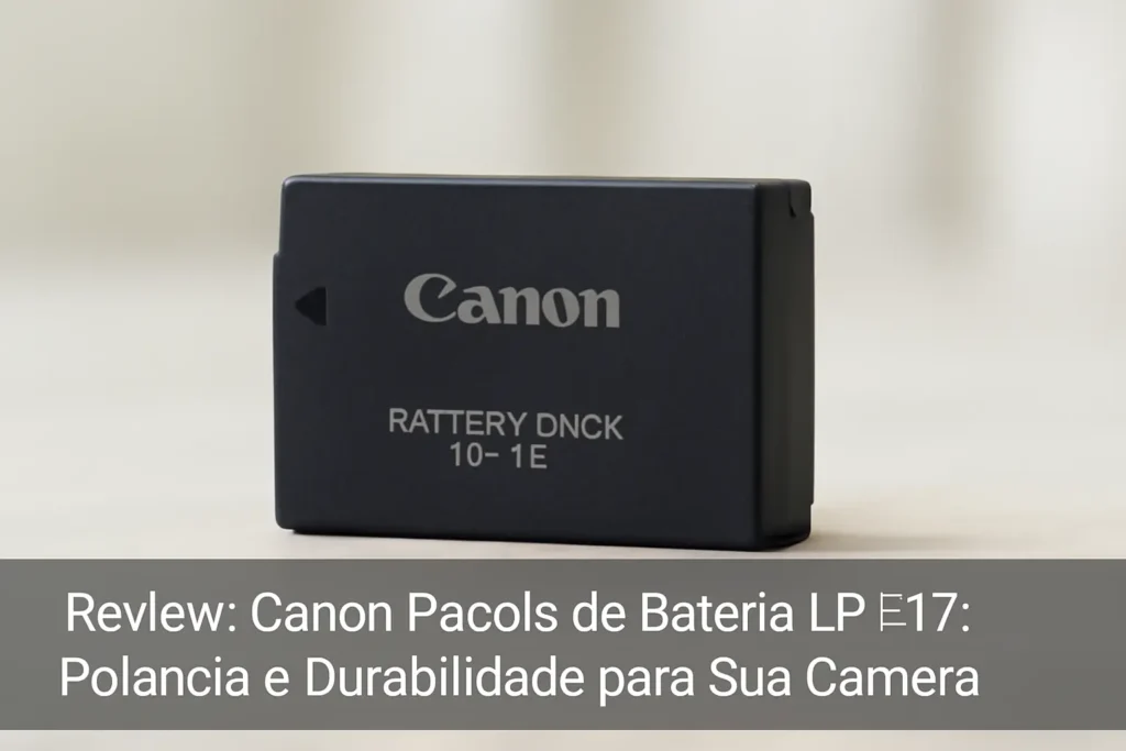 Canon Pacote de Bateria LP-E17: Potência e Durabilidade para Sua Câmera