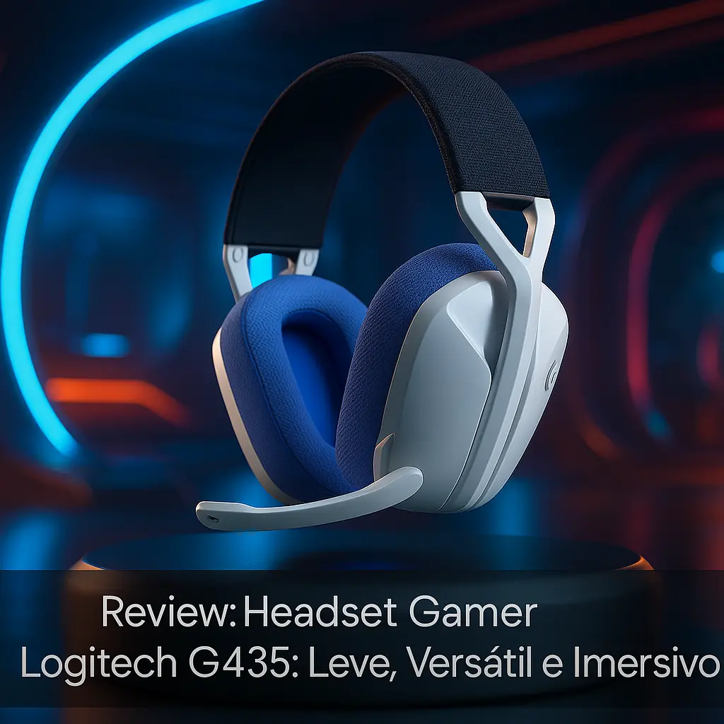 Headset Gamer Logitech G435: Leve, Versátil e Imersivo