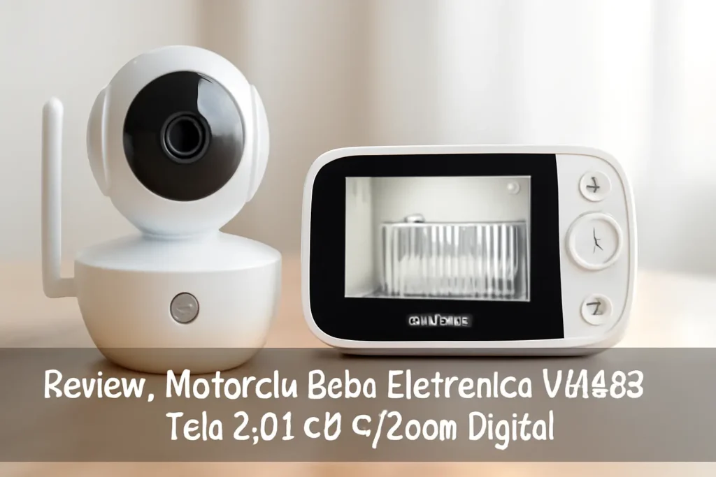 Motorola Babá Eletrônica VM483 Tela 2.8 LCD C/Zoom Digital: Conforto e Praticidade para Pais