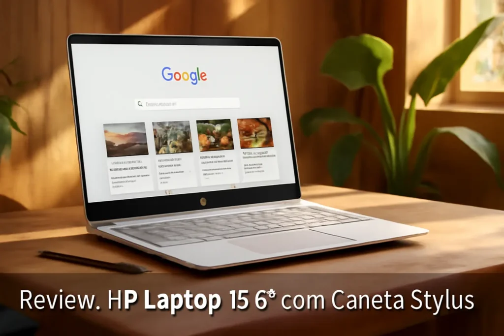 HP Laptop 15,6" com Caneta Stylus: Desempenho e Portabilidade