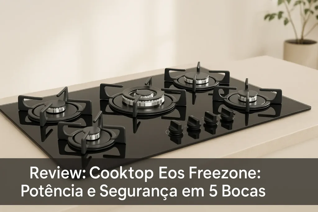Cooktop Eos Freezone: Potência e Segurança em 5 Bocas
