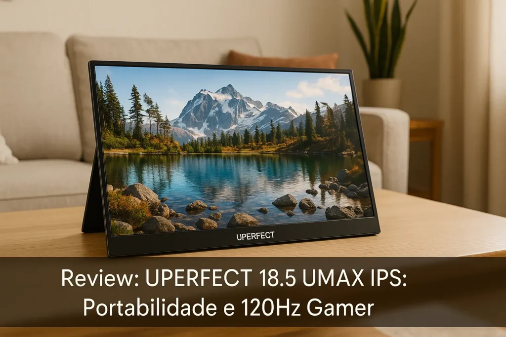Uperfect 18.5 UMAX IPS: Portabilidade e 120Hz Gamer