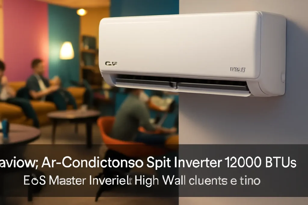 Ar-Condicionado Split Inverter 12000 BTUs EOS Master Inverter High Wall Quente e Frio