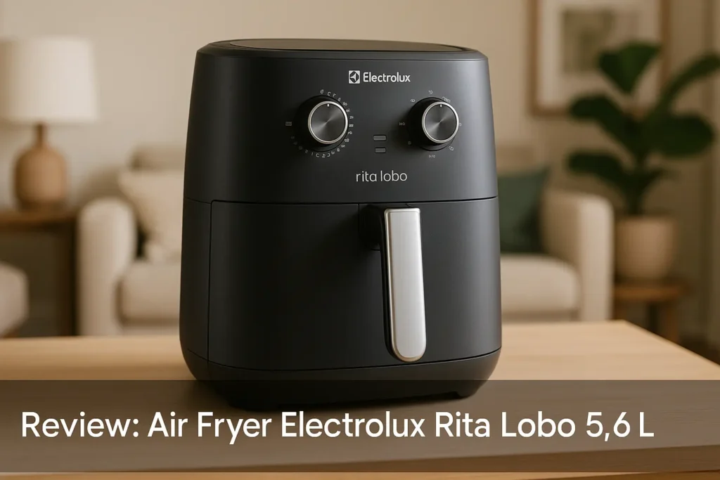 Air Fryer Electrolux Rita Lobo 5,6L: Economia e Eficiência